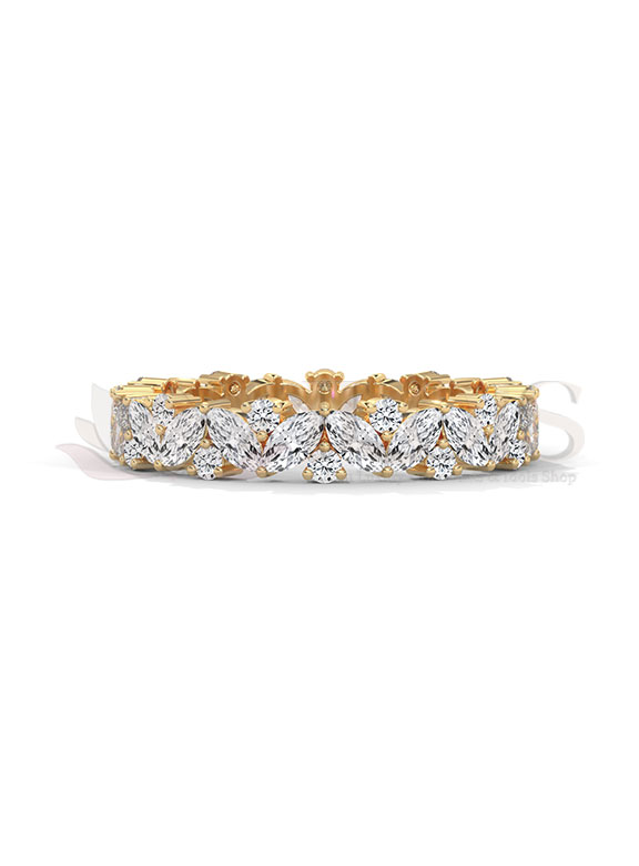 Marquise Cut Diamond Eternity Band